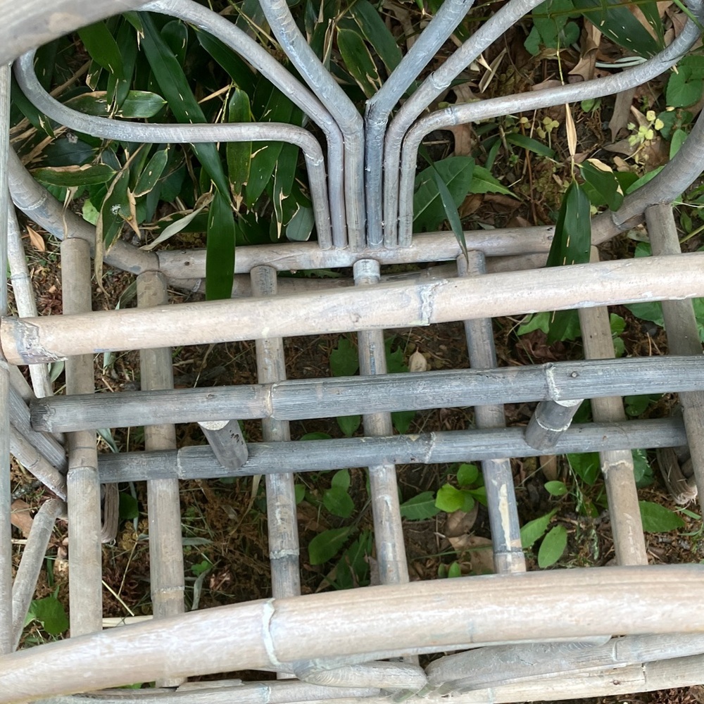 Woven Bamboo Magazine Rack in Weathered Gray - Picture 9 of 11